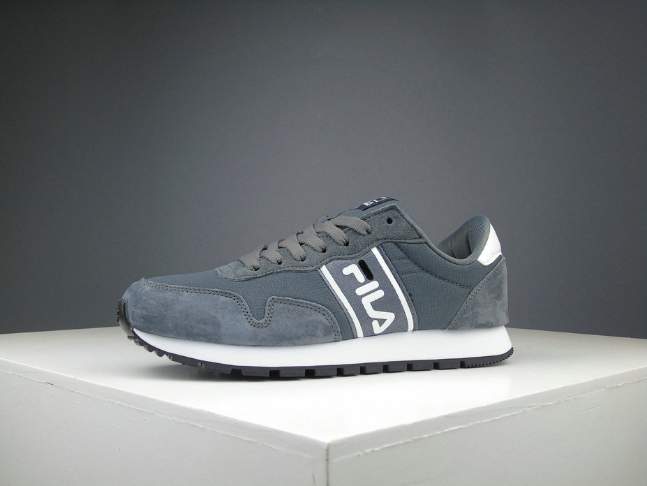 FILA Retro Shoes Imitation Fur Men Grey